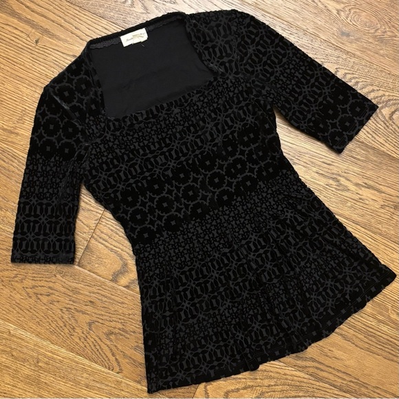 Meadow Rue Continental Peplum Top - Picture 4 of 10